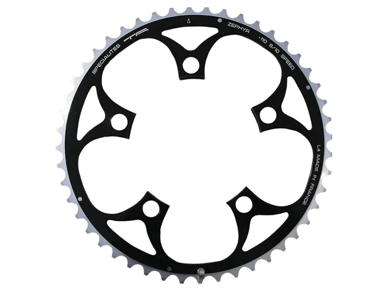 Specialites Ta Zephyr 110pcd 9/10X 5-Arm Outer Chainring 50t in Silver