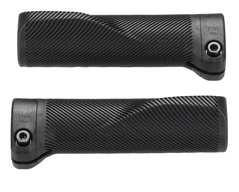 Specialized BAR GRIPS KIDS FLANGED LOCK-ON 100MM LENGTH 26MM OD 19MM DIA. BAR MOUNT RUBBER CLOSED END in Black
