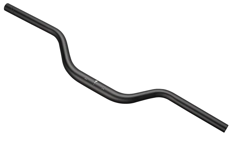 Specialized BAR KIDS MINI-RISE HANDLEBAR 25.4MM 580MM WIDTH ALLOY 60MM RISE / 5-DEG BACKSWEEP 19MM DIAMETER AT GRIP MOUNT in Black