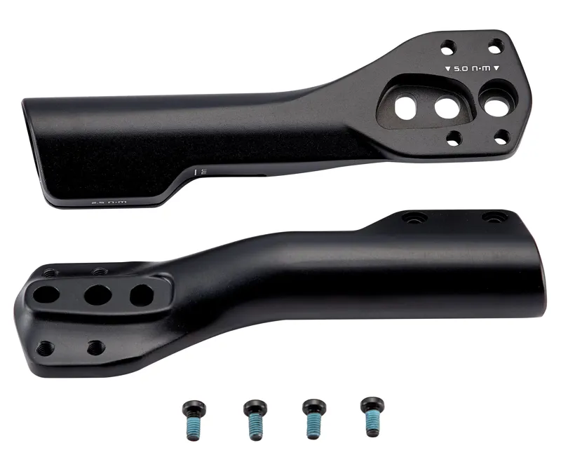 Specialized BAR SUB SHIV TT DISC AEROBAR EXTENSION MOUNTING BRACKETS L R SET W/ BOLTS in Black