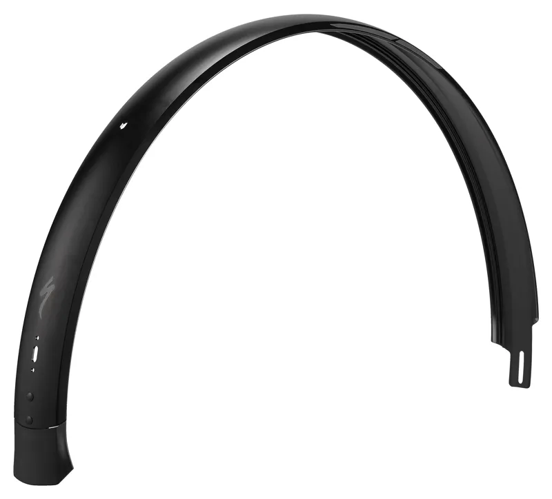 Specialized FND MY21 COMO SL REAR FENDER 650B ALLOY 65MM WIDTH W/ HOLES FOR CUSTOM SUPERNOVA E3 LIGHT in Black