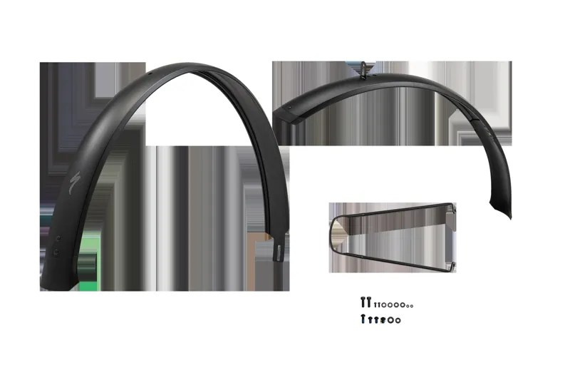 Specialized FND MY23 TERO X 5.0 and 6.0 29 FRONT and REAR FENDER SET W/ MOUNTING HARDWARE in Black
