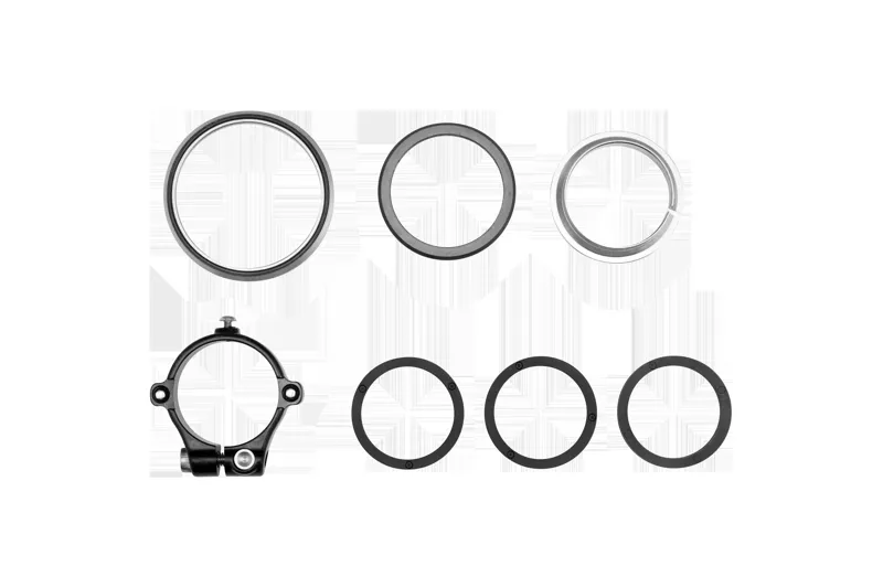 Specialized HDS COMPLETE INTEGRATED FUTURE SHOCK 45.8ODX36.8IDX6.5MM UPPER BRG 1.8in LOWER BRG 45X45 DEG W/ FULLY ASSEMBLED FS COLLAR COMPRESSION RING and SPACERS