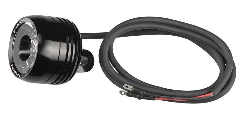 Specialized LGT FRONT SUPERNOVA E3 MINI-2 235 LUMENS / 12V RACK MOUNTED W/ FASTON CONNECTORS in Black