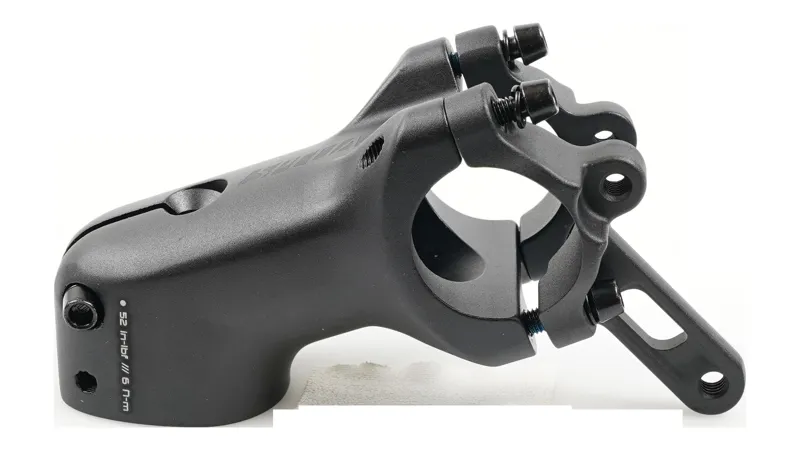 Specialized STM FLOW-SET STEM 60MM LENGTH 31.8MM BAR CLAMP 20-DEG RISE FOR 1-1/8in STEERER W/ INTEGRATED LIGHT MOUNT M6X1.0P BOLT in Black