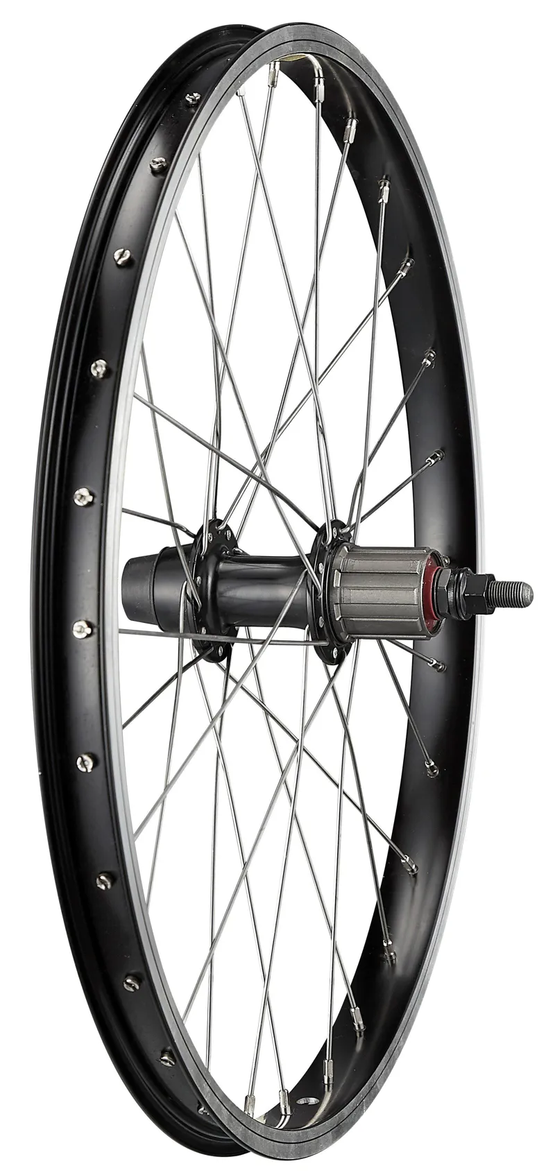 Specialized WHL KIDS 20in REAR ALLOY BOLT-ON 10X135MM RIM BRAKE 28H 7-SPD FHB in Black