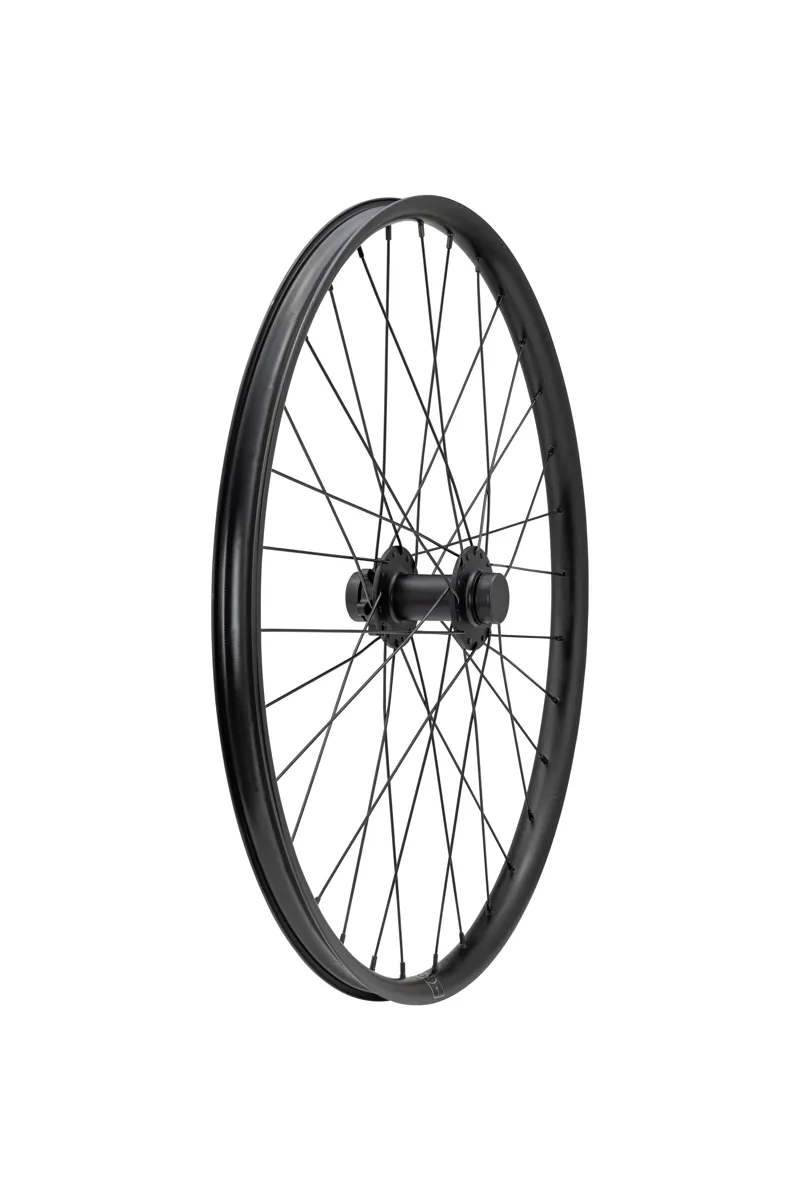 Specialized WHL KIDS 24in FRONT ALLOY 15X100MM DISC 6-BOLT 32H - BLACK W/ S-LOGO DCL in Black