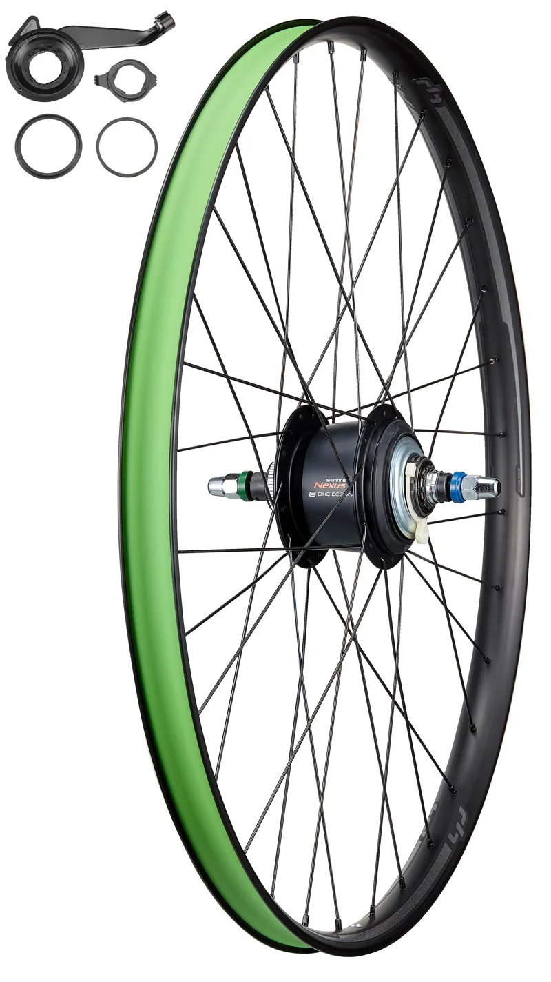 Specialized WHL TURBO 650B REAR ALLOY IGH BOLT-ON 10X135MM DISC CENTERLOCK 32H SHIMANO 5-SPD. NEXUS HUB - BLACK W/ TURBO DCL in Black