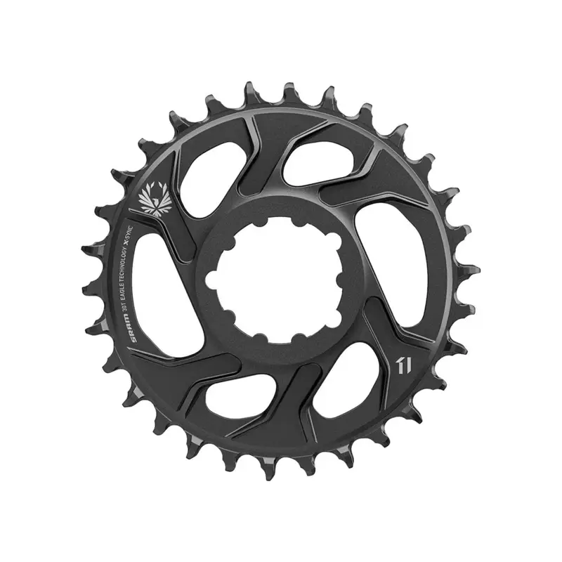 Balfes Bikes Sram SRAM Chain Ring X-Sync 2 Direct Mount 6mm Offset Cold Forged Aluminium 34T in Black | Free postage over £30, £10 off first order, price match & 0% finance.