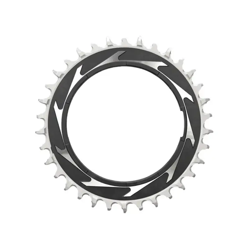 Balfes Bikes Sram T-Type Powermeter Threaded 3mm Offset Eagle Chain Ring 36t in Black/Silver | Free postage over £30, £10 off first order, price match & 0% finance.
