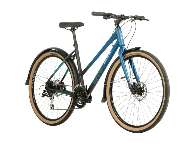 Raleigh Strada City Womens Hybrid Bike 2024 in Blue-1