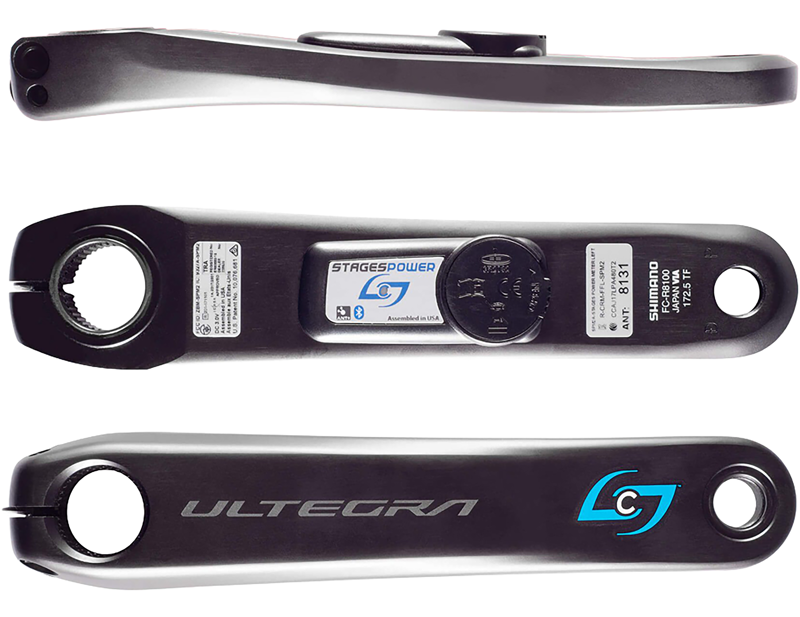 Stages Power Meter L Shimano Ultegra R8100 in Black