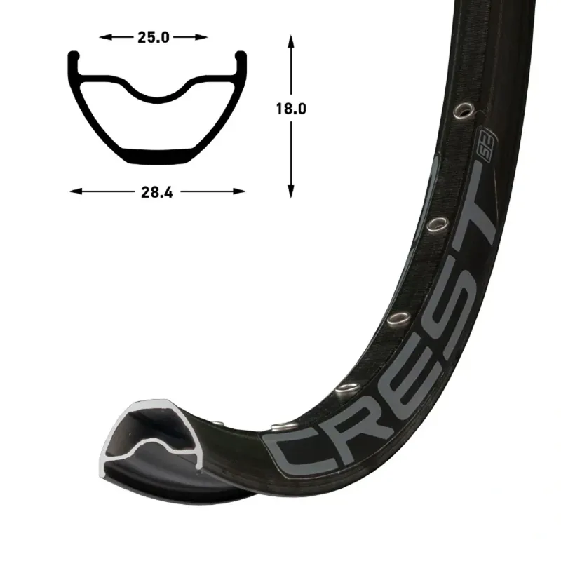 Stans Crest S2 Rim 29 inch 32H in Black-2