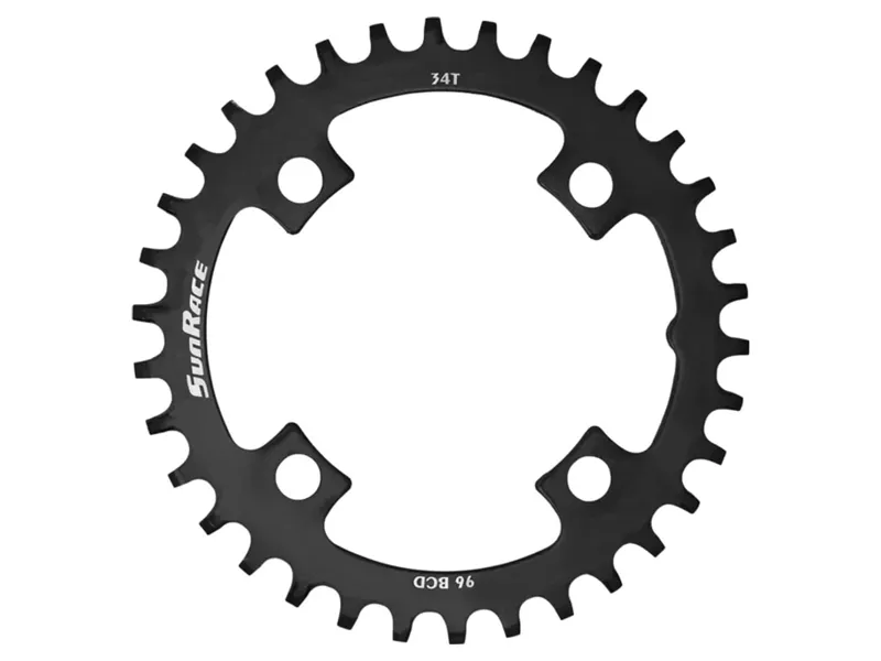 Sunrace MS00 Steel Narrow-Wide Chainring 36T in Black-1