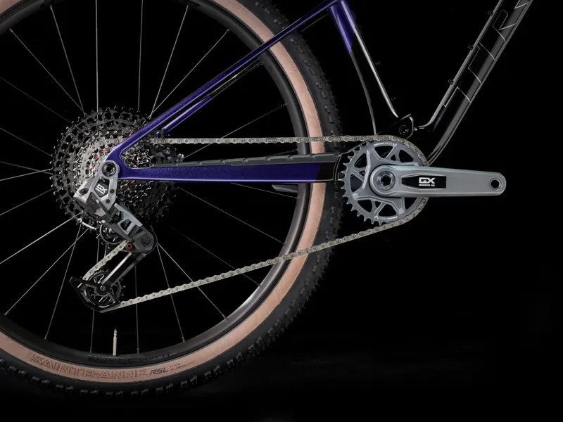 Trek Supercaliber SL 9.7 GX AXS Gen 2 Full Suspension Mountain Bike 2025 in Carbon Smoke/Purple-5