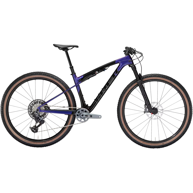 Balfes Bikes Trek Supercaliber SL 9.7 GX AXS Gen 2 Full Suspension Mountain Bike 2025 in Carbon Smoke/Purple | Free postage over £30, £10 off first order, price match & 0% finance.