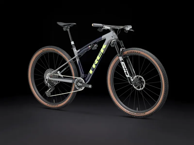 Trek Supercaliber SLR 9.9 Flight Attendant Gen 2 Full Suspension Mountain Bike 2025 in Navy Carbon Smoke -1