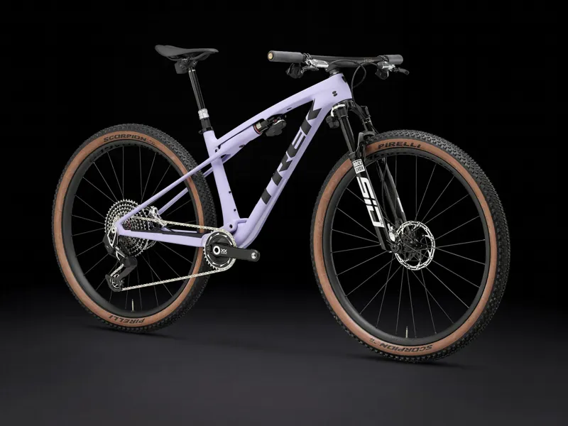 Trek Supercaliber SLR 9.9 Flight Attendant Gen 2 Full Suspension Mountain Bike 2025 in Lavender Haze-1