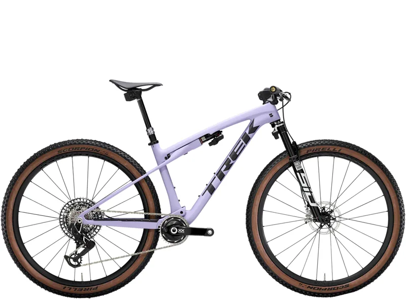 Trek Supercaliber SLR 9.9 Flight Attendant Gen 2 Full Suspension Mountain Bike 2025 in Lavender Haze