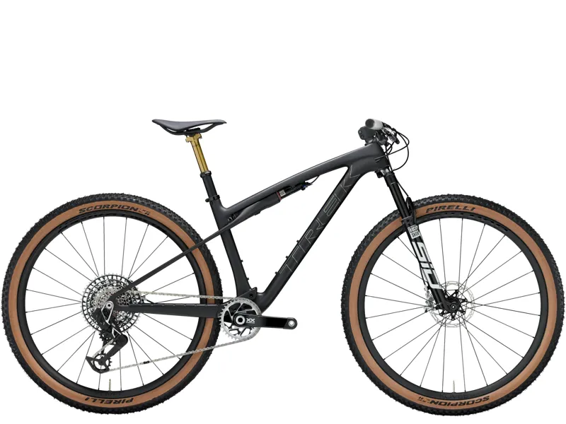Trek Supercaliber SLR 9.9 XX AXS Gen 2 Full Suspension Mountain Bike 2025 in Carbon Smoke Black