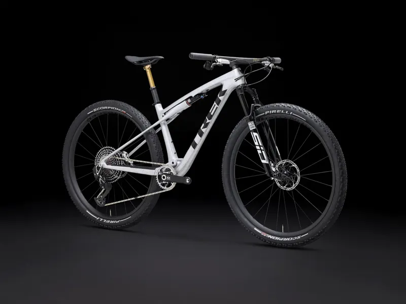Trek Supercaliber SLR 9.9 XX AXS Gen 2 Full Suspension Mountain Bike 2025 in Argent Drizzle-1