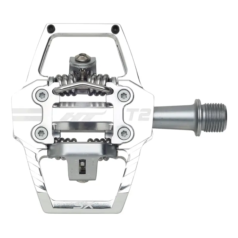 Balfes Bikes Ht Components HT T-2SX Clipless Alloy Body Sealed Bearing Cr-Mo Axles Inc. X1 Cleats Pedals in White | Free postage over £30, £10 off first order, price match & 0% finance.