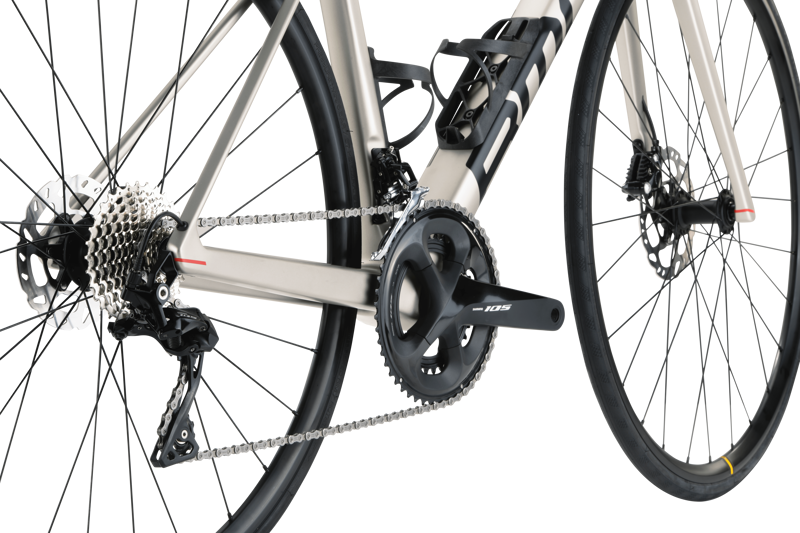 BMC Teammachine SLR Five Shimano 105 Di2 Road Bike 2023 in Grey/Black-4