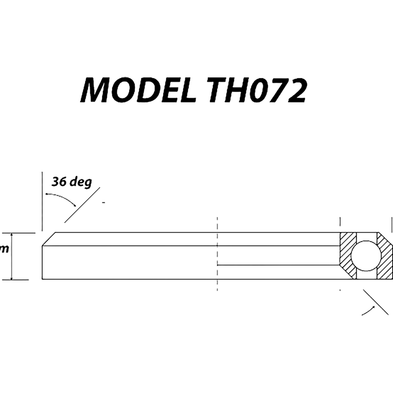 Balfes Bikes Halt TH-072 SS 51mm x 40mm x 6.5mm 36/36 Bearing in Silver | Free postage over £30, £10 off first order, price match & 0% finance.