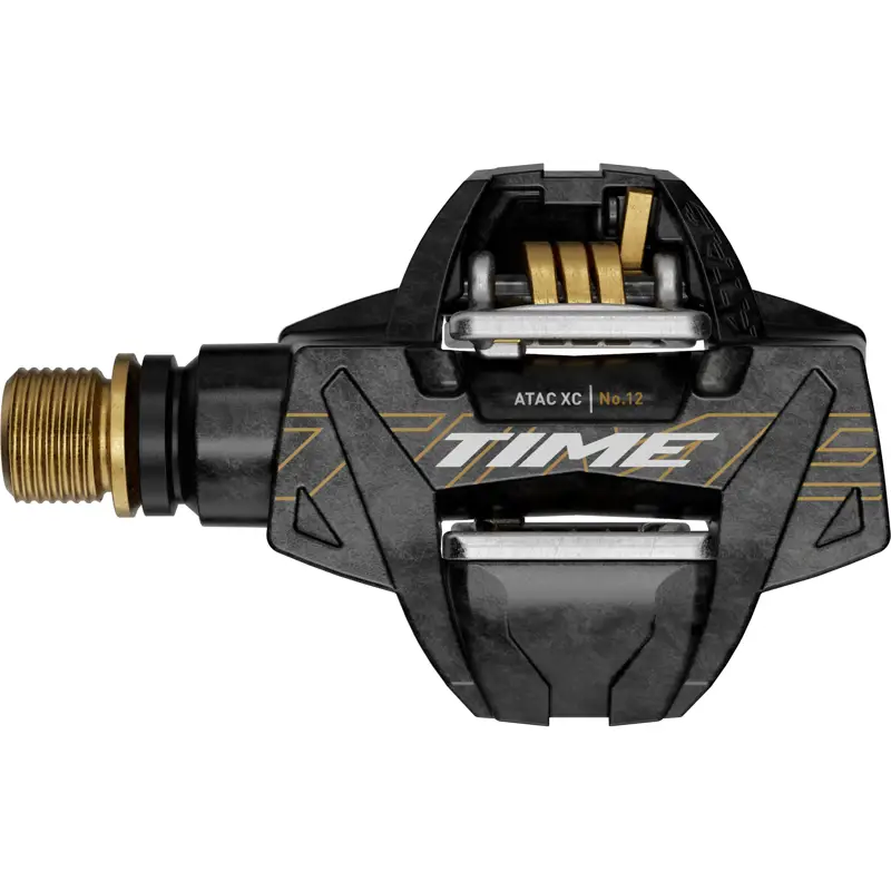 Balfes Bikes Time Sport TIME XC 12 Pedal Carbon body and Titanium spindle in black/gold | Free postage over £30, £10 off first order, price match & 0% finance.