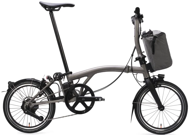 Balfes Bikes Brompton Electric T Line 4-Speed Folding Bike 2026 in Blasted Titanium | Free postage over £30, £10 off first order, price match & 0% finance.