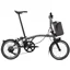 Brompton Electric T Line 4-Speed Folding Bike 2026 in Blasted Titanium