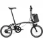 Brompton Electric T Line 1-Speed Folding Bike 2026 in Blasted Titanium
