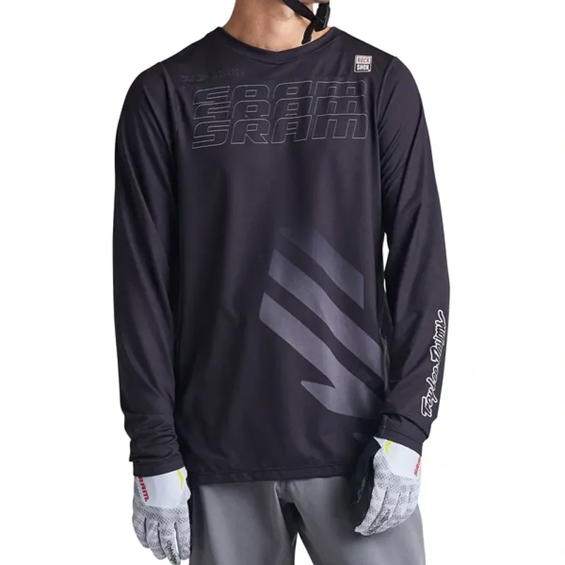 Troy Lee Designs Skyline Long Sleeve Jersey Sram Eagle One in Black-4