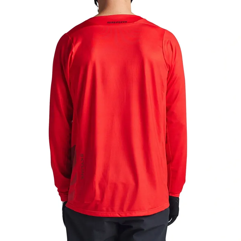 Troy Lee Designs Skyline Long Sleeve Jersey Sram Eagle One in Fiery Red-5