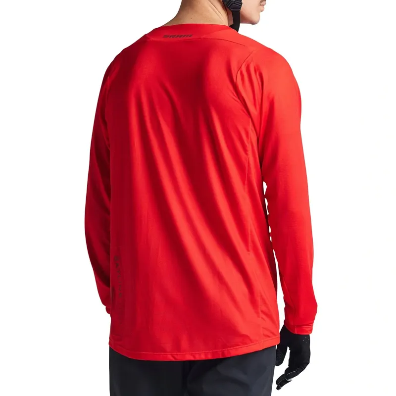 Troy Lee Designs Skyline Long Sleeve Jersey Sram Eagle One in Fiery Red-6