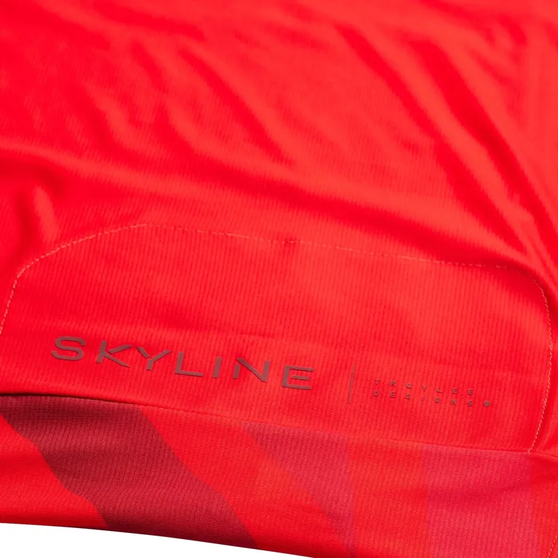 Troy Lee Designs Skyline Short Sleeve Jersey Sram Eagle One in Fiery Red-2