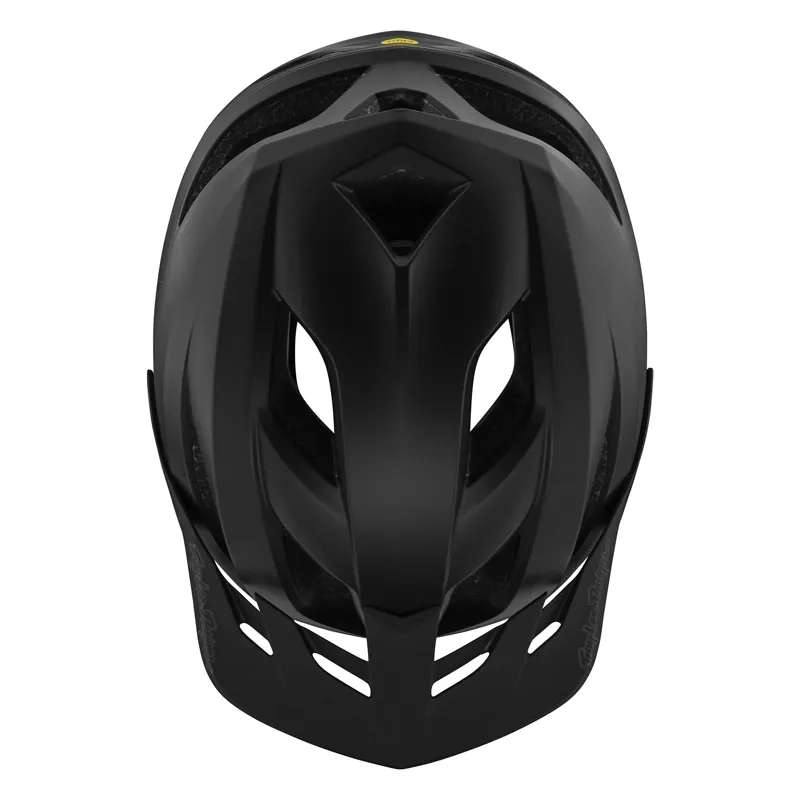  Troy Lee Designs Flowline MIPS Youth Helmet in Point - Black Charcoal-3