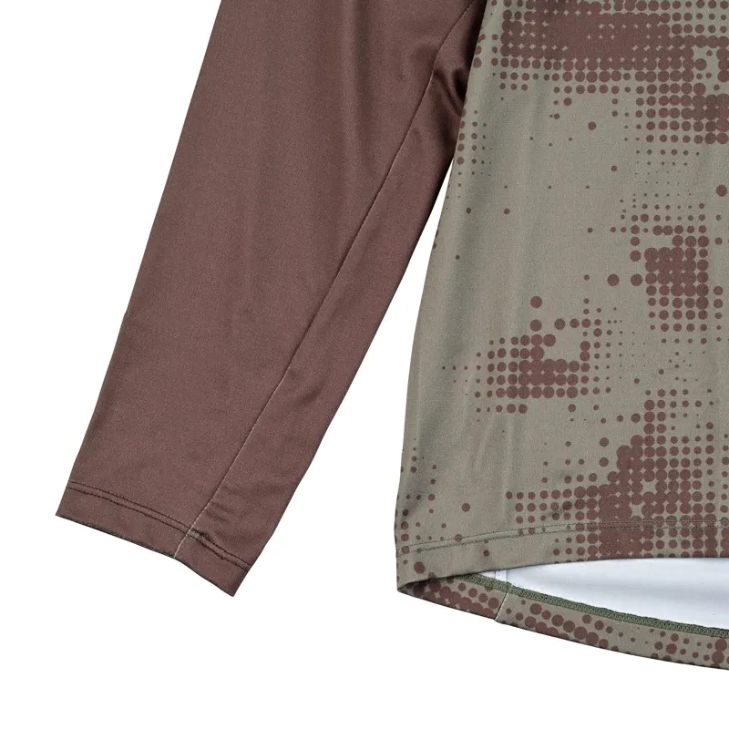 Troy Lee Designs Skyline Long Sleeve Chill Jersey Scattered in Olive-3