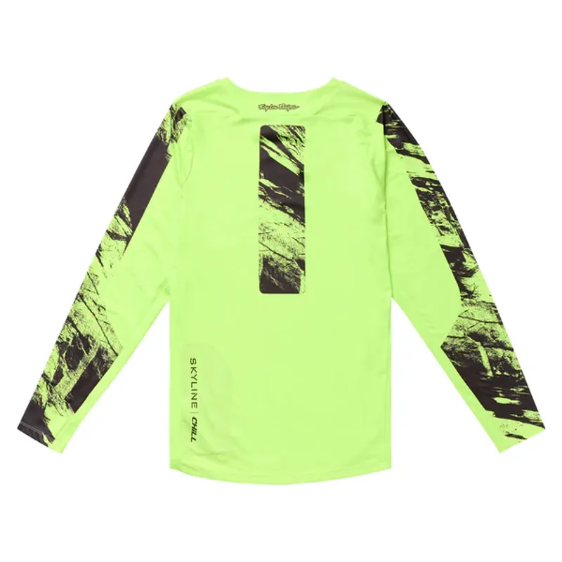 Troy Lee Designs Skyline Chill Jersey in Rockslide Glo Yellow-2