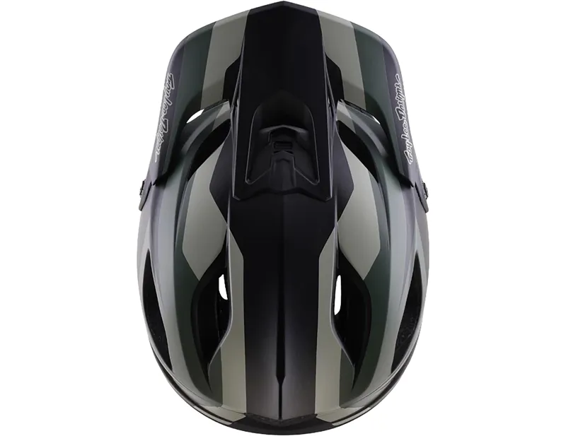 Troy Lee Designs Stage 2 High VZ Helmet in Army/Charcoal-7