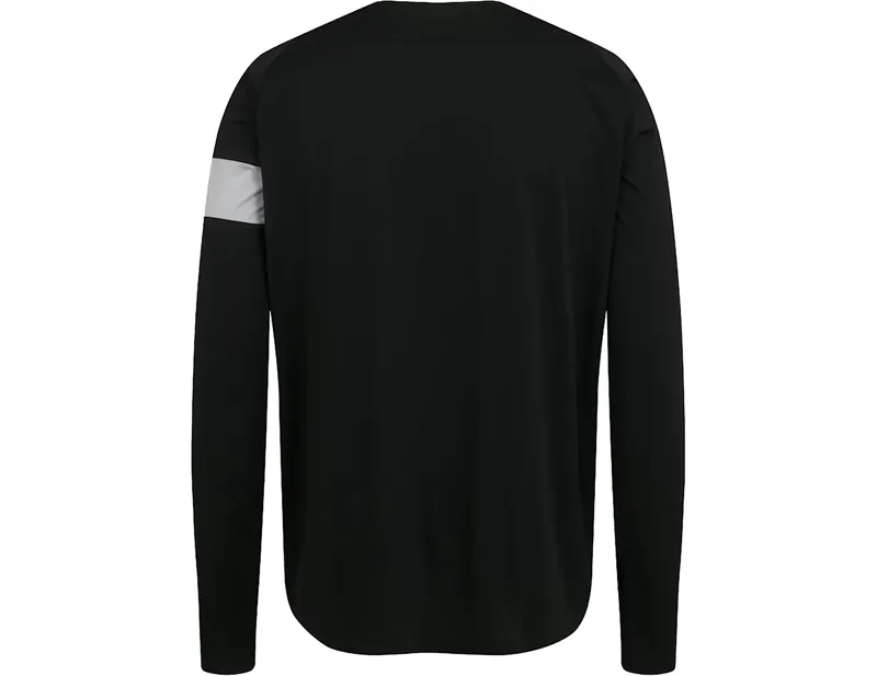 Rapha Trail Long Sleeve Technical T-shirt in Black/Light Grey-2