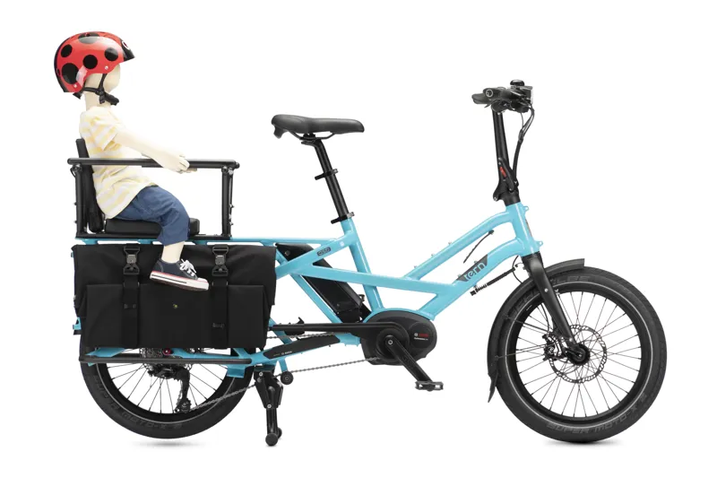Tern GSD S10 LX 500wh Performance CX Electric Cargo Bike 2025 in Blue with Clubhouse Accessories