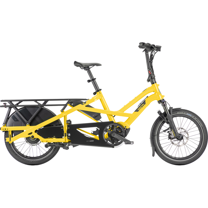 Balfes Bikes Tern GSD Gen 3 P00 545Wh Performance Electric Cargo Bike 2026 in School Bus Yellow | Free postage over £30, £10 off first order, price match & 0% finance.