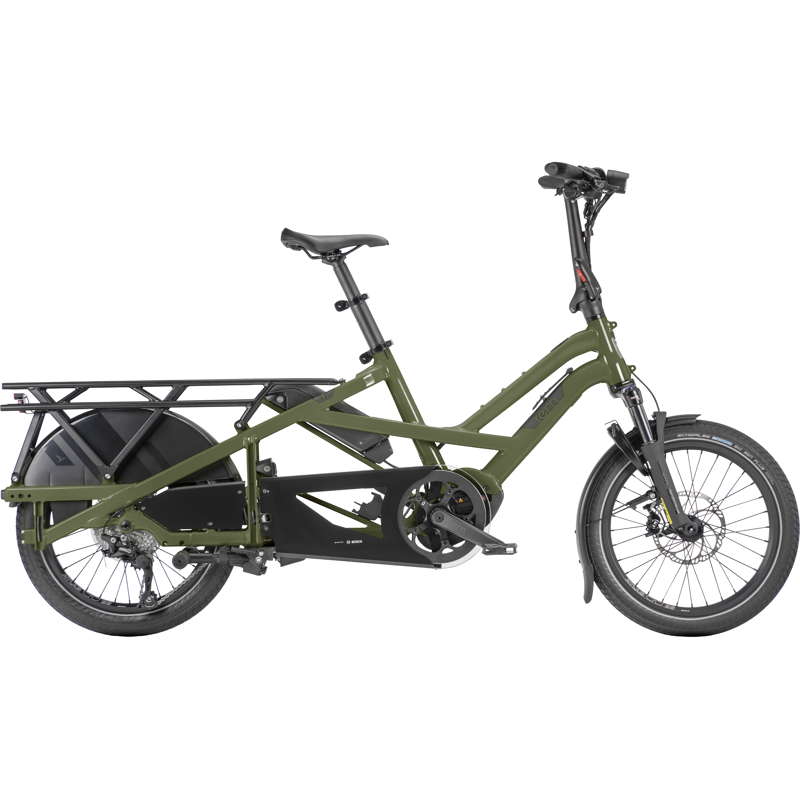Balfes Bikes Tern GSD GEN3 P10 Performance Electric Cargo Bike 2026 in Olive Green/Dark Grey | Free postage over £30, £10 off first order, price match & 0% finance.
