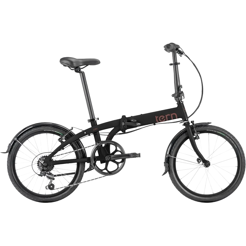 Balfes Bikes Tern Link B7 Folding Bike 2026 in Satin Charcoal Black | Free postage over £30, £10 off first order, price match & 0% finance.