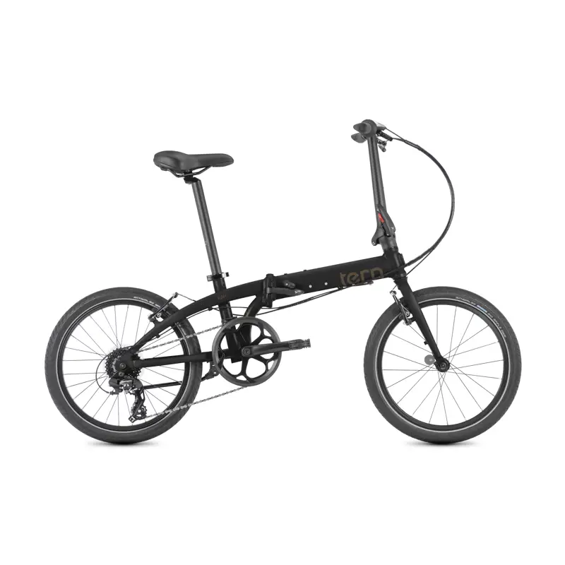 Balfes Bikes Tern Link C8 Folding Bike 2027 in Satin Charcoal Black Taupe | Free postage over £30, £10 off first order, price match & 0% finance.