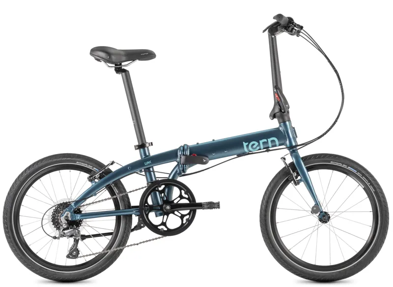 Balfes Bikes Tern Link D8 Folding Bike 2026 in Satin Peacock Green | Free postage over £30, £10 off first order, price match & 0% finance.