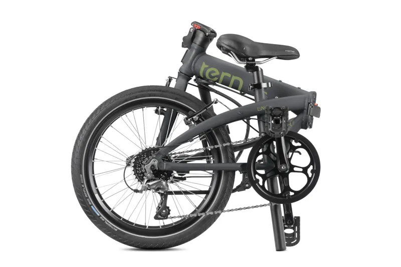 Tern Link D8 Folding Bike 2027 in Steel Grey Pistachio-4