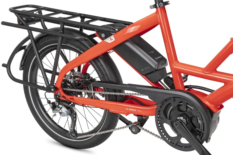 Tern Quick Haul D8 Active Plus Electric Cargo Bike 2026 in Tabasco Red-11