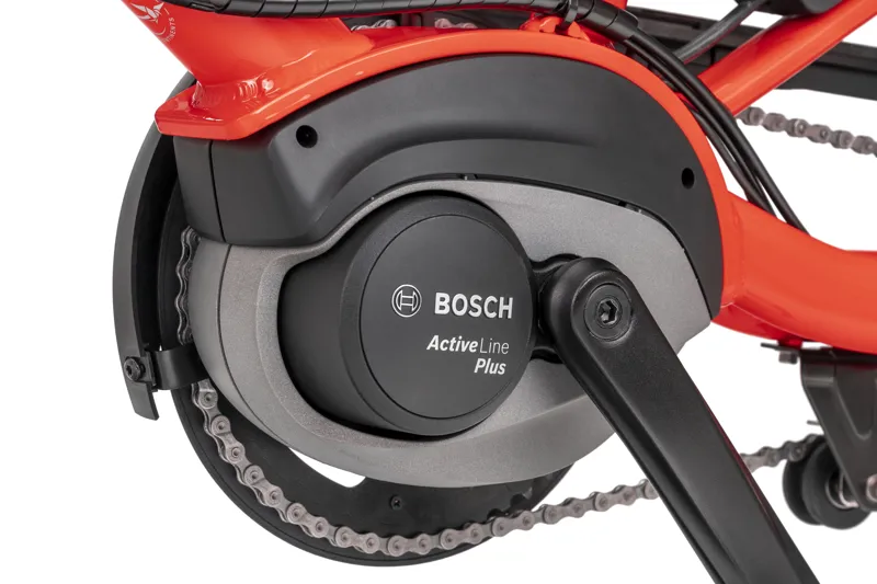 Tern Quick Haul D8 Active Plus Electric Cargo Bike 2026 in Tabasco Red-2